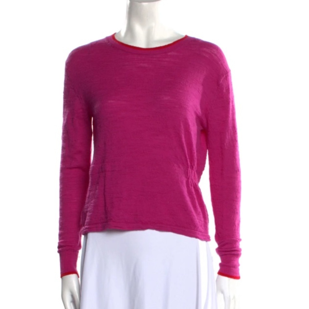 ❤️Veronica Beard Pink Merino Wool Crew Neck Sweater❤️